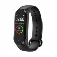 Смарт гривна M4 Smart Wristband Smart bracelet фитнес гривна, часовник крачкомер, Bluetooth. НАЛИЧНО, снимка 1 - Смарт гривни - 30686948