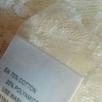 Дантелена блуза - перелина в цвят екрю🍀❤S,M,L🍀❤арт.4093, снимка 5 - Корсети, бюстиета, топове - 30158727