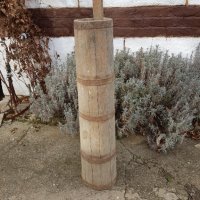 Стара дървена бучка за масло, снимка 4 - Антикварни и старинни предмети - 44214121