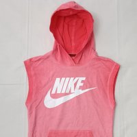 Nike Fleece Sleeveless Hoodie оригинално горнище XS Найк памук спорт, снимка 2 - Спортни екипи - 44157804