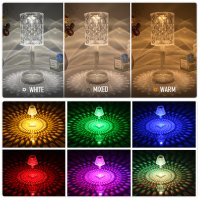 Настолна лампа тип кристална чаша, снимка 2 - Настолни лампи - 42758252