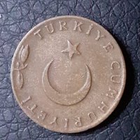 5 куруш Република Турция 1963, снимка 2 - Нумизматика и бонистика - 31384318