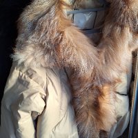 НАМАЛЕНИЕ Каки, луксозно яке с гъши пух и лисица, снимка 5 - Якета - 42840104