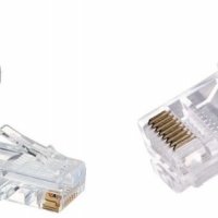 Нов конектор RJ45 за LAN кабел, Букса за интернет кабел, снимка 1 - Кабели и адаптери - 31442237