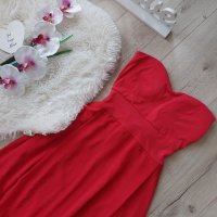 дълга червена рокля , снимка 2 - Рокли - 42341428