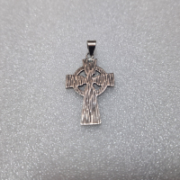 Келтски Сребърен Кръст(проба 925)-8,64 грама, снимка 4 - Колиета, медальони, синджири - 44635887