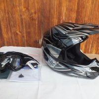 HJC CL-XY Fulcrum детски шлем каска за мотокрос с очила, снимка 1 - Аксесоари и консумативи - 42123581