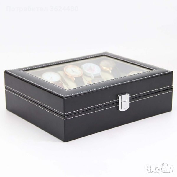 Кожена кутия за 10 часовника, снимка 1