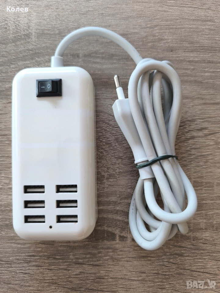 USB зарядна станция с 6 порта, снимка 1