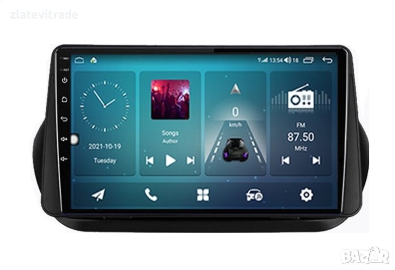 FIAT FIORINO QUBO, CITROEN NEMO, PEUGEOT BIPPER 2008-2017 10'' АНДРОИД НАВИГАЦИЯ, снимка 1