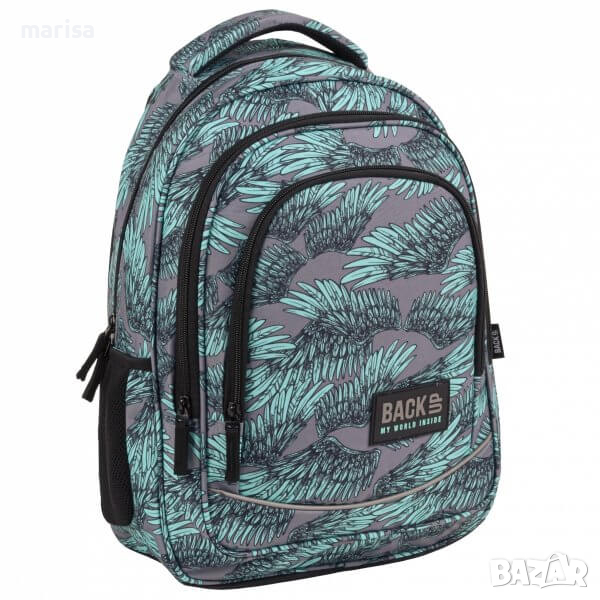 Ученическа ергономична раница BackUP Youth BackUP 26 L WINGS Код: 083305, снимка 1