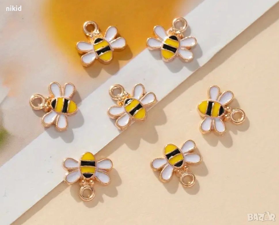 Пчела Пчели  висулки висулка за бижу колие гривна ръчна изработка висулка декорация, снимка 1