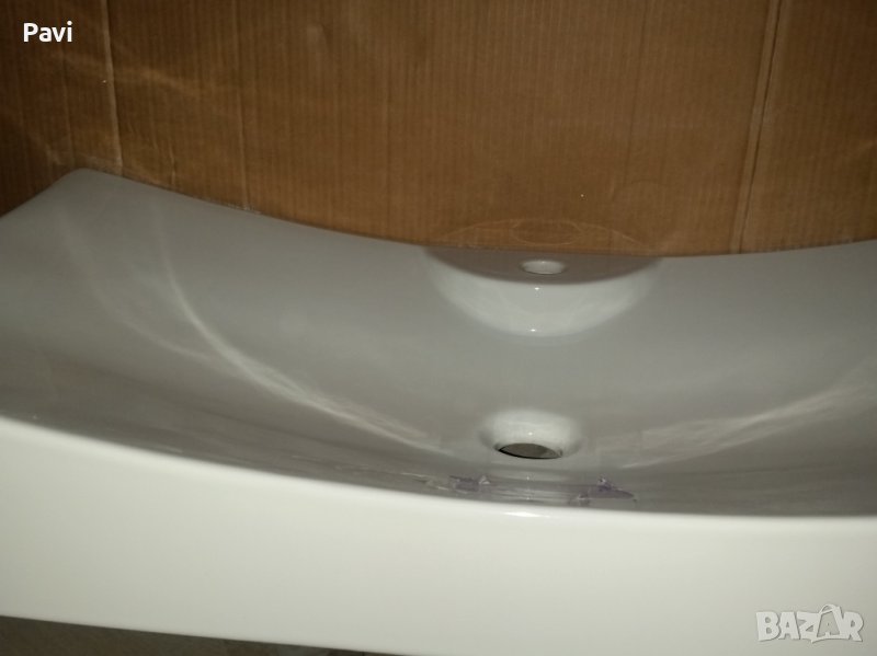 Красива дизайнерска мивка за баня Tsunami 90см Scarabeo, снимка 1