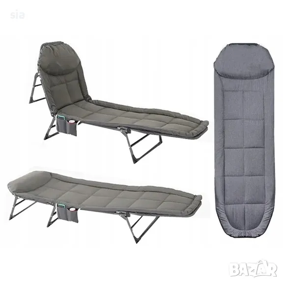 Походно легло, Сгъваемо къмпинг легло, 190*66см, 8 кг, снимка 1
