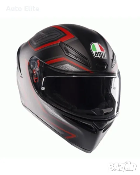 Каска AGV K1 S SLING MATT BLACK/RED 72180, снимка 1