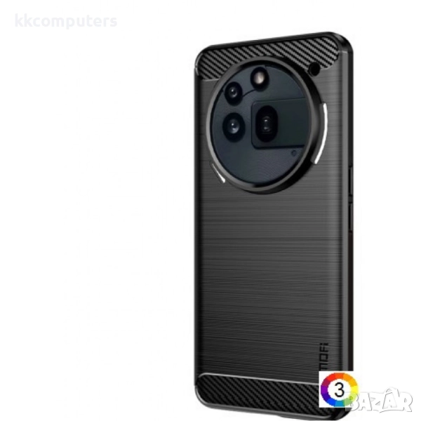 Nothing Phone (3a) Pro Удароустойчив Carbon Fiber Калъф и Протектор, снимка 1