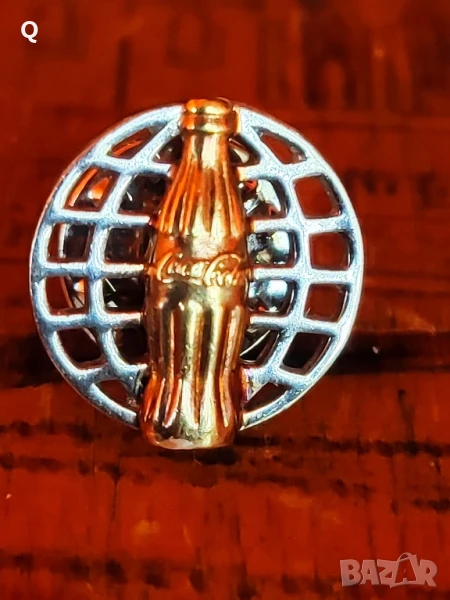 Сребърна значка СОСА СОLA, снимка 1