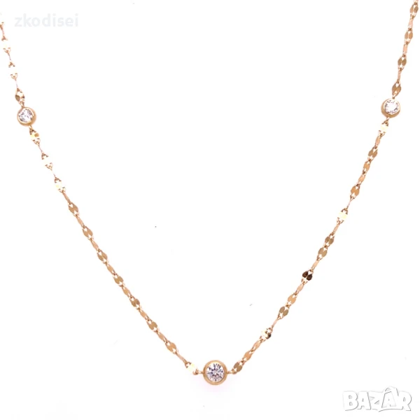 Златнo колие 1,40гр. 46,0см. 14кр. проба:585 модел:32102-4, снимка 1