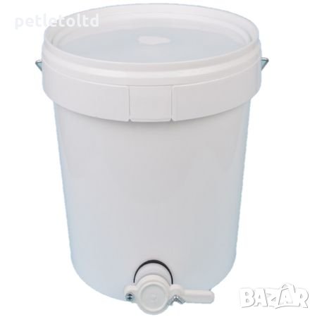 Кофа с кран-канела и капак, за пчелен мед 18Л / 25КГ, снимка 1