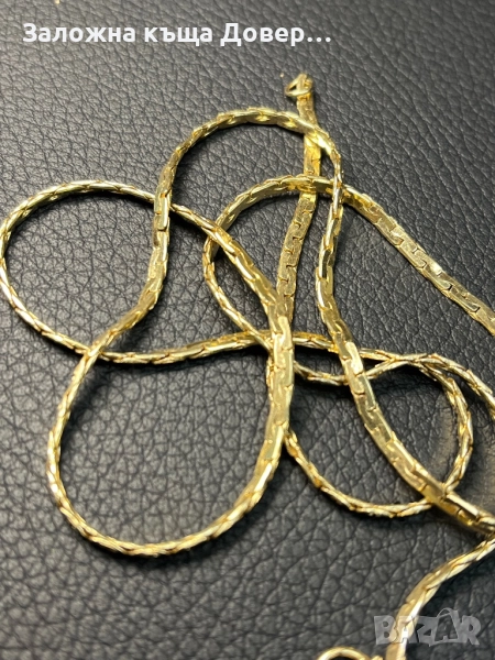 Златен Ланец житен клас синджир  златно ланче 14 к 585 gold zlato zlatni lanec lance , снимка 1