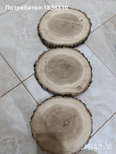  Дървени шайбй ф25см, снимка 1