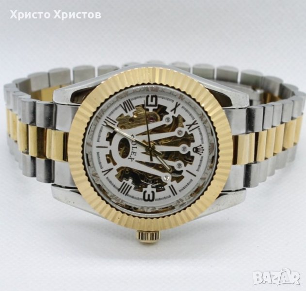 Дамски луксозен часовник Rolex Crown Skeleton , снимка 1