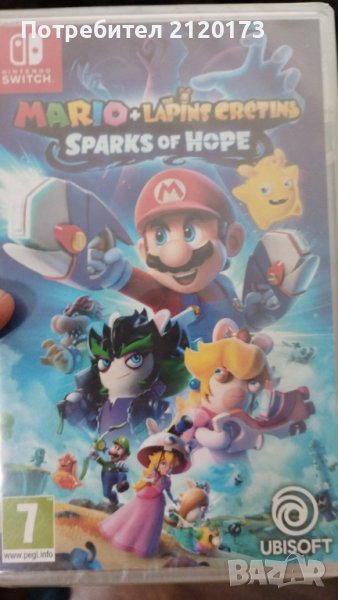 Чисто Ново! игра Super Mario sparks of hope nintendo switch конзола нинтендо, снимка 1