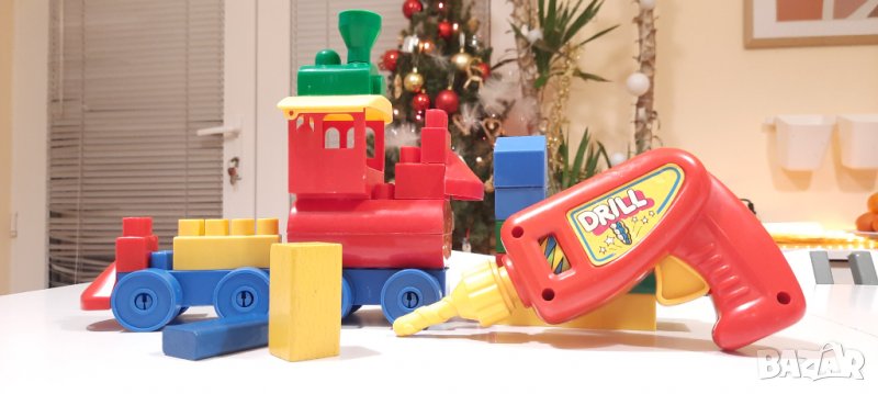 Влакче конструктор и дрил машина , снимка 1