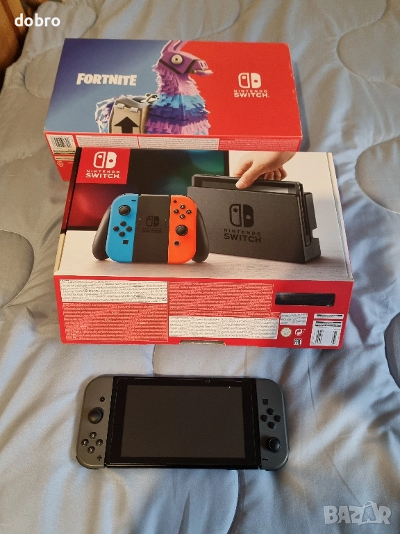 Nintendo switch хакнакт моднат с чип и двойно операционна система , снимка 1