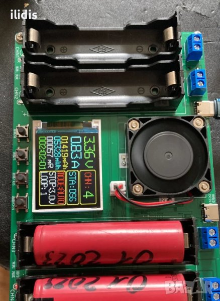  4 канален тестер за 18650 LI-ION   батерии  ( mAh , снимка 1