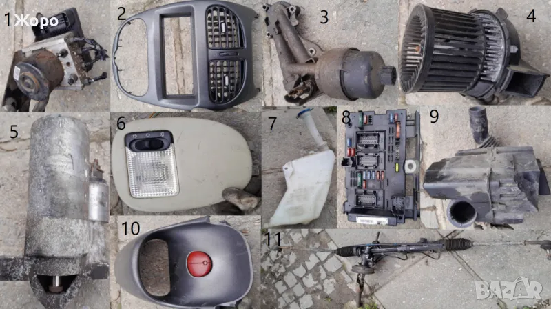 Peugeot  206 комлект части , снимка 1