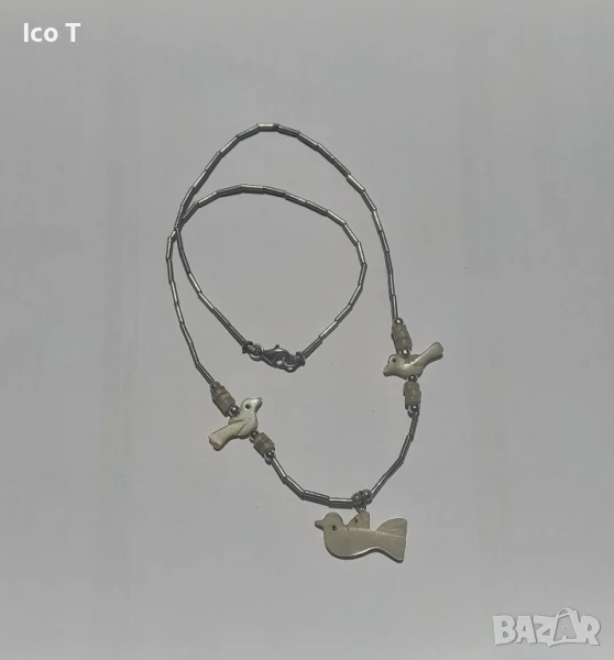 Красиво колие със седеф , снимка 1