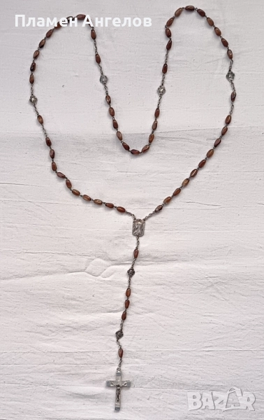 Винтидж религиозна католическа броеница. , снимка 1