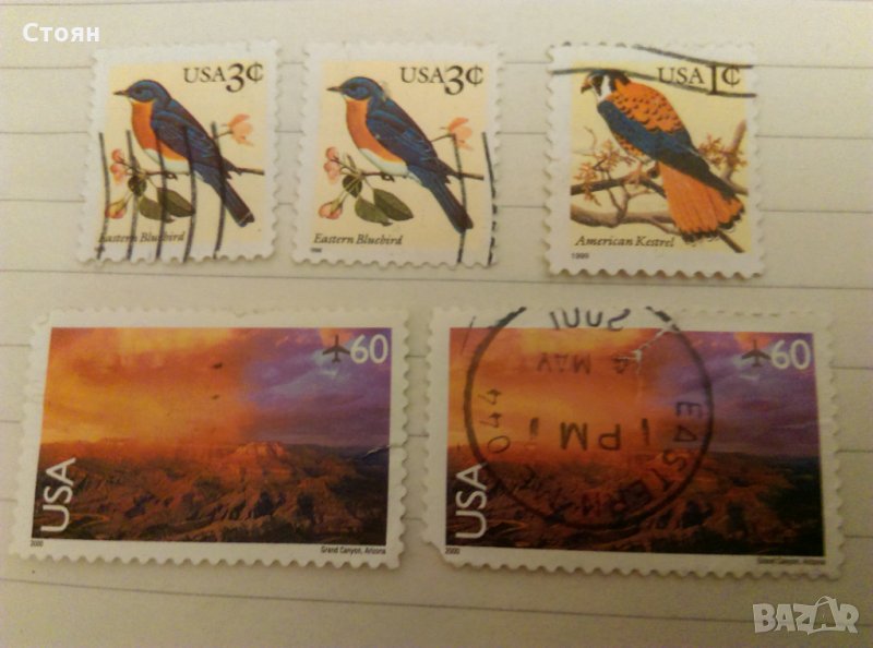 5 бр.пощенски марки USA, снимка 1