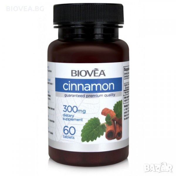 Хранителна добавка CINNAMON (Organic) 300mg 60tabs, снимка 1