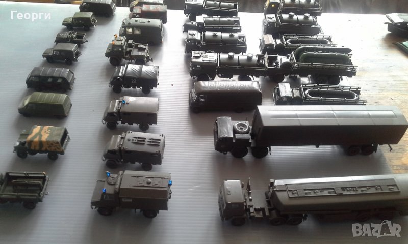 Военна техника в мащаб-танкове, самолети, оръдия, камиони..., снимка 1