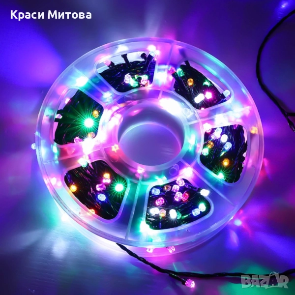 Водоустойчиви Коледни Led лампички   Звездно небе -   50 метра  240 светлини, снимка 1