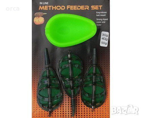 Фидер хранилка - комплект METHOD FEEDER SET 3+1, снимка 1