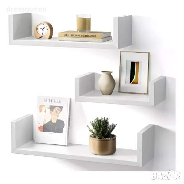 4333 Рафтове от MDF Компект от 3 броя, снимка 1