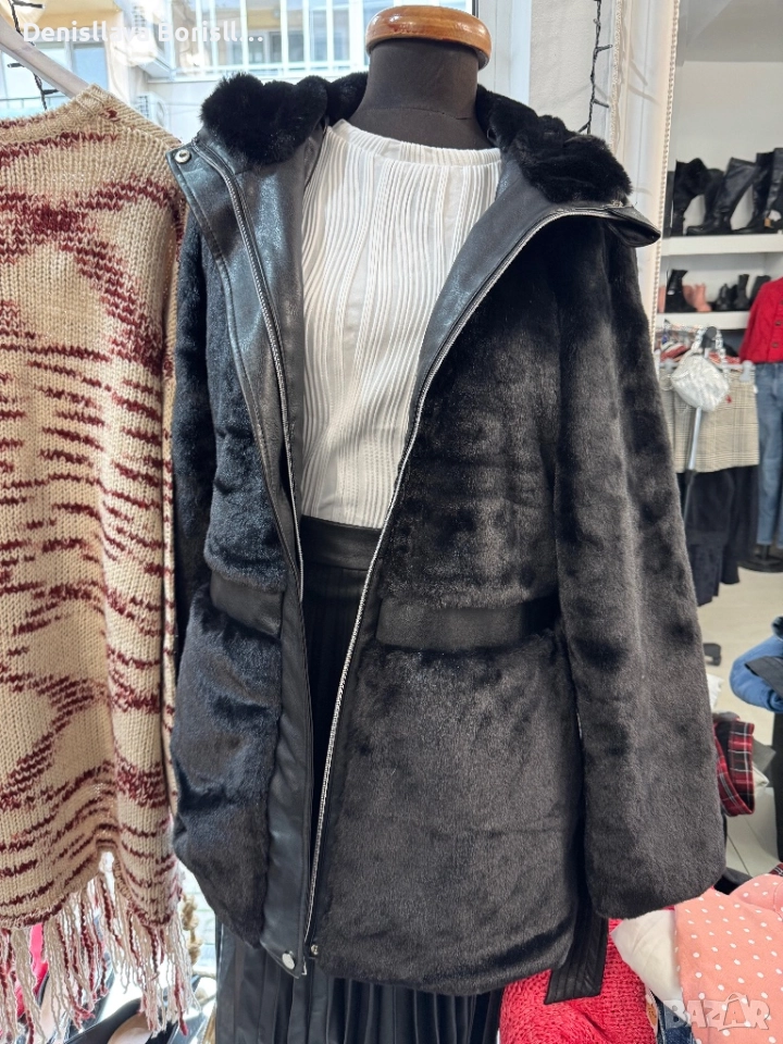 Ново палто еко кожа, снимка 1