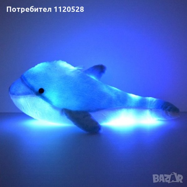 Светещ плюшен делфин с LED светлини, снимка 1