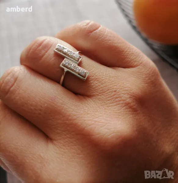 Сребърен пръстен - модел KR252, снимка 1
