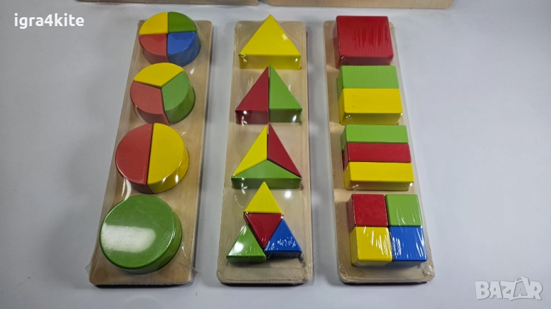 НОВО! Големи Дървени геометрични фигури в 3 плоскости, снимка 1