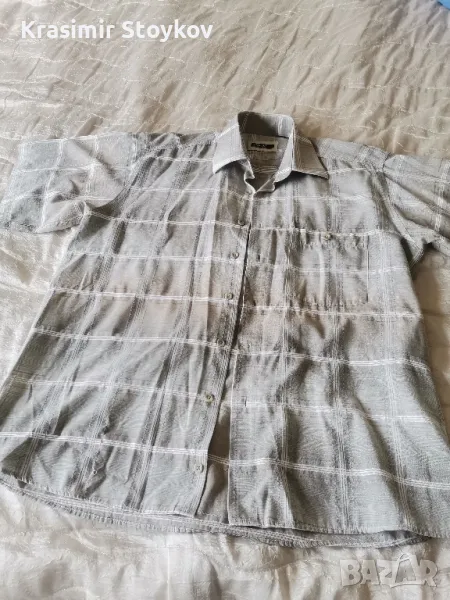Мъжка риза къс ръкав , снимка 1