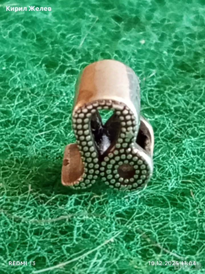 Сребърен талисман на зодия ЛЪВ на ПАНДОРА луксозно бижу 48250, снимка 1