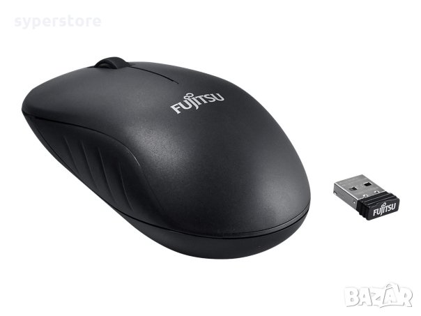  Мишка Безжична Блутут Fujitsu WI210 Черна Оптична 1600dpi Wireless Bluetooth Mouse, снимка 1