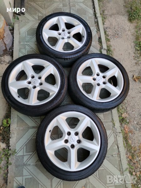 Продавам 4 броя алуминиеви джанти с гуми 17цола 5x105 за ОПЕЛ, снимка 1