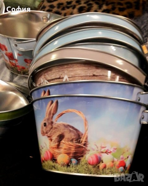 Метална кошница DEKOR, С дръжка, Различни видове, снимка 1