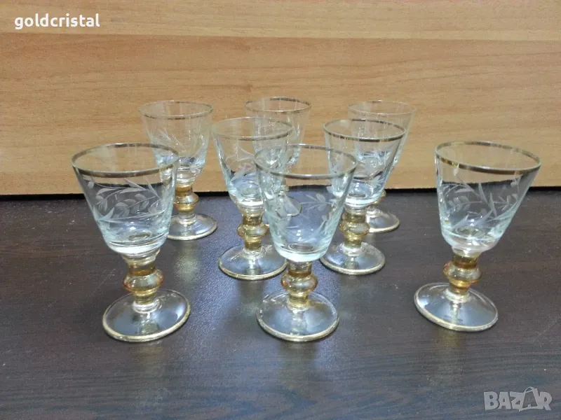 ретро стъклени чаши , снимка 1