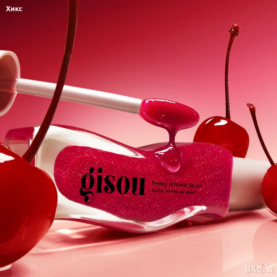 Gisou Honey Infused Lip Oil – Cherry on the Cake (8 ml), снимка 1